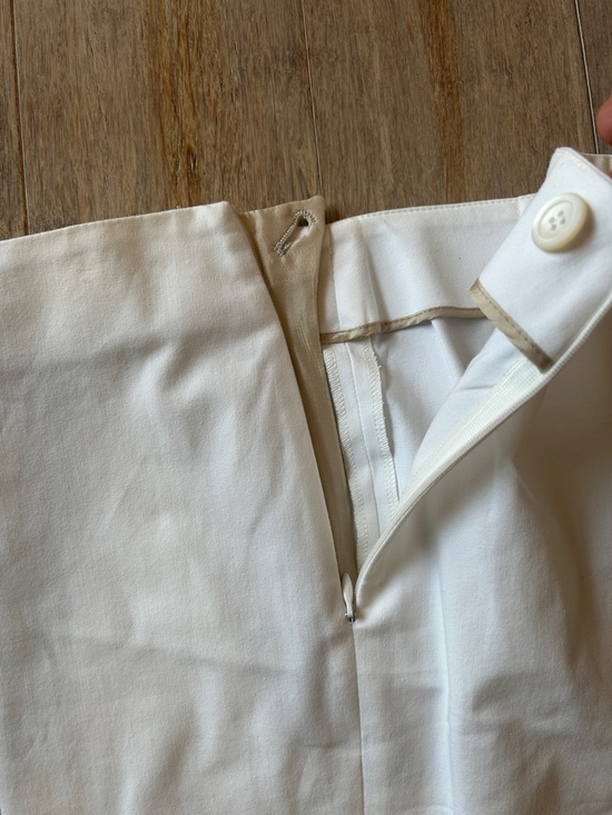 Brunello Cucinelli stretch-cotton white capri trousers size US 10 made in Italy - Picture 5 of 16